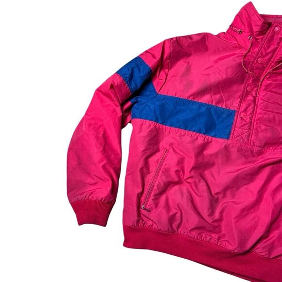 Vintage 80s 90s Nike Fleece Lined Windbreaker Pullover Sailing Large - Picture 2 of 10